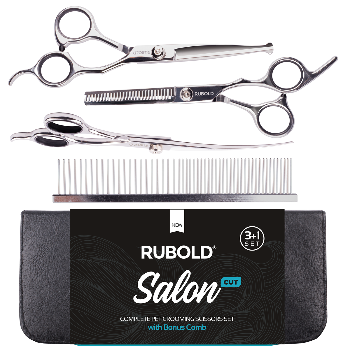 RUBOLD Salon Cut 3 1 Grooming Scissors Set