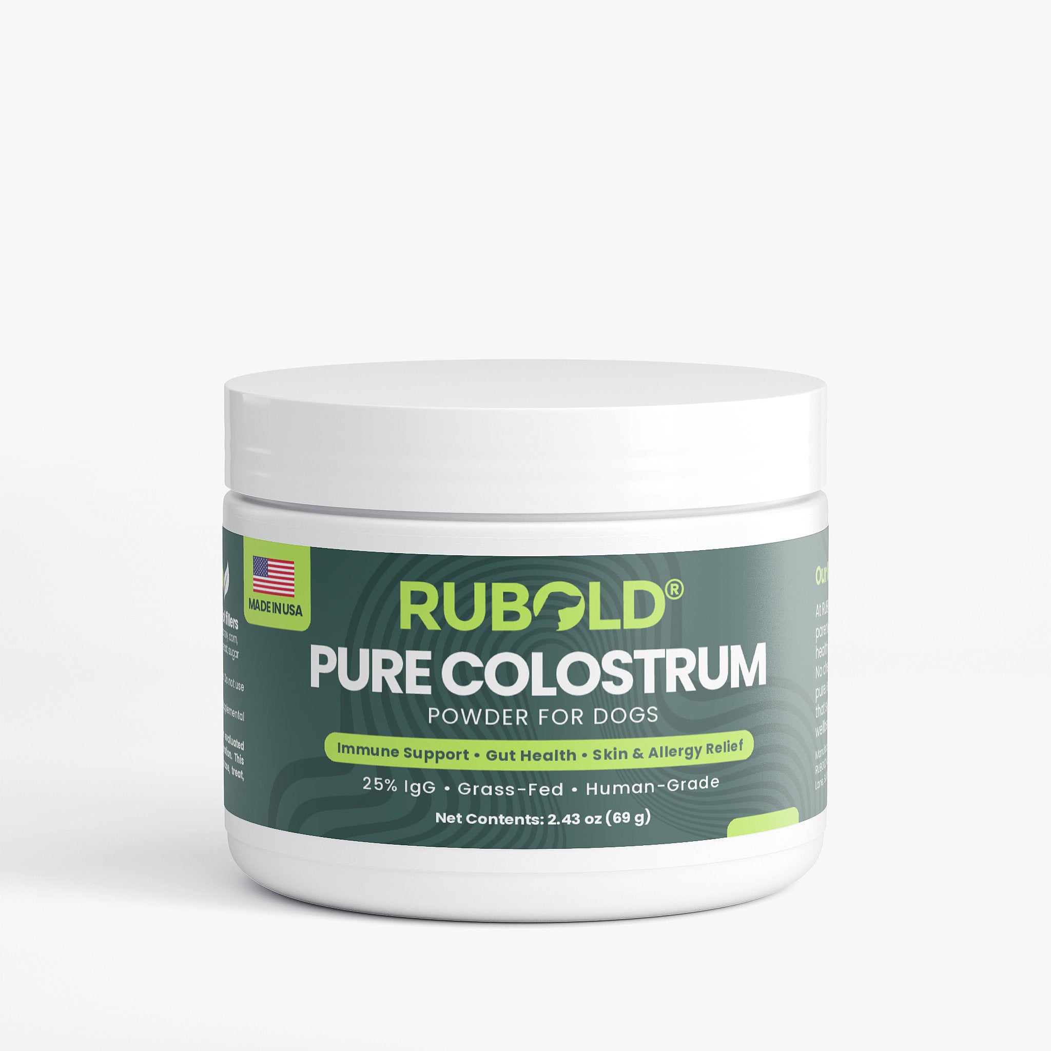 RUBOLD Pure Colostrum Powder for Dogs