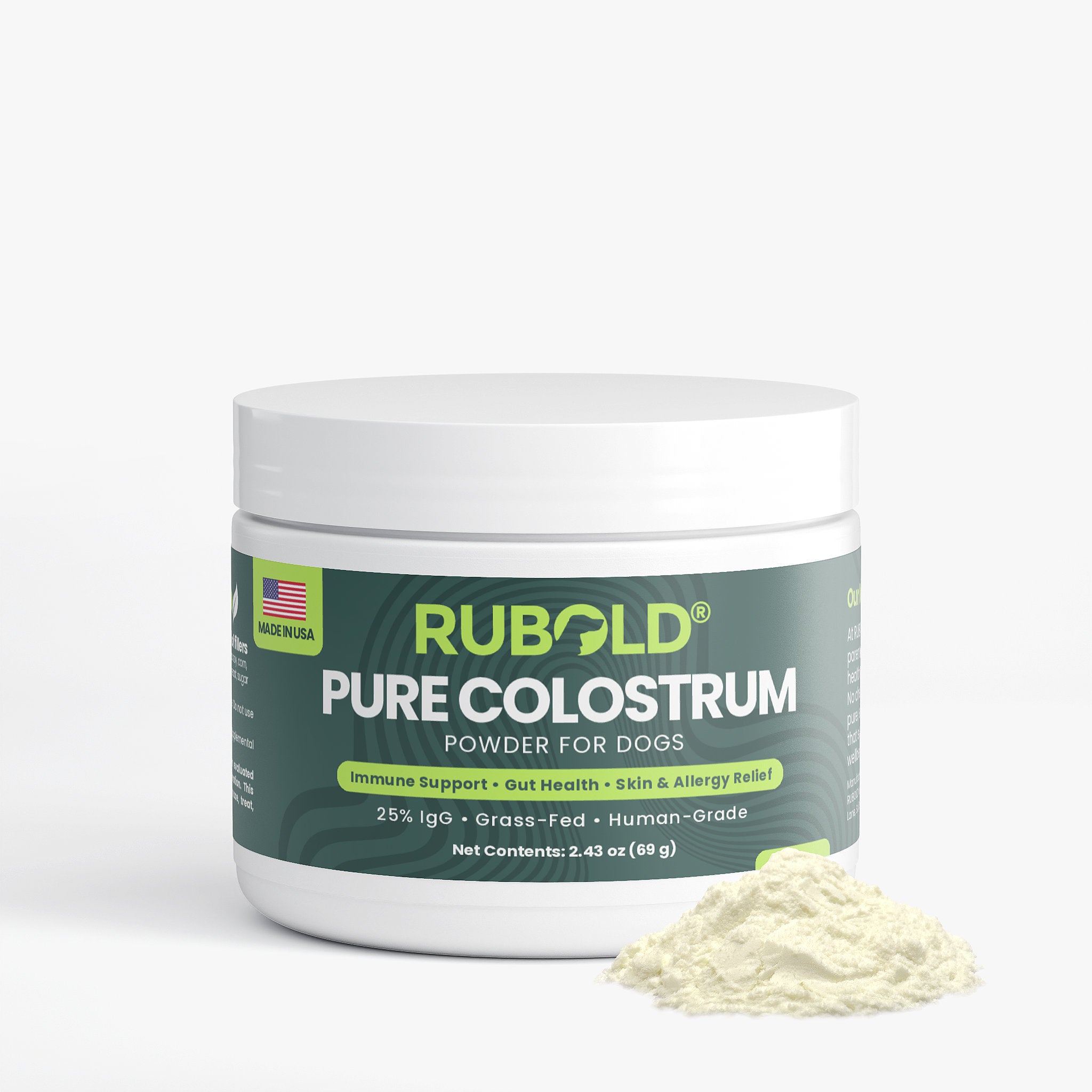 RUBOLD Pure Colostrum Powder for Dogs