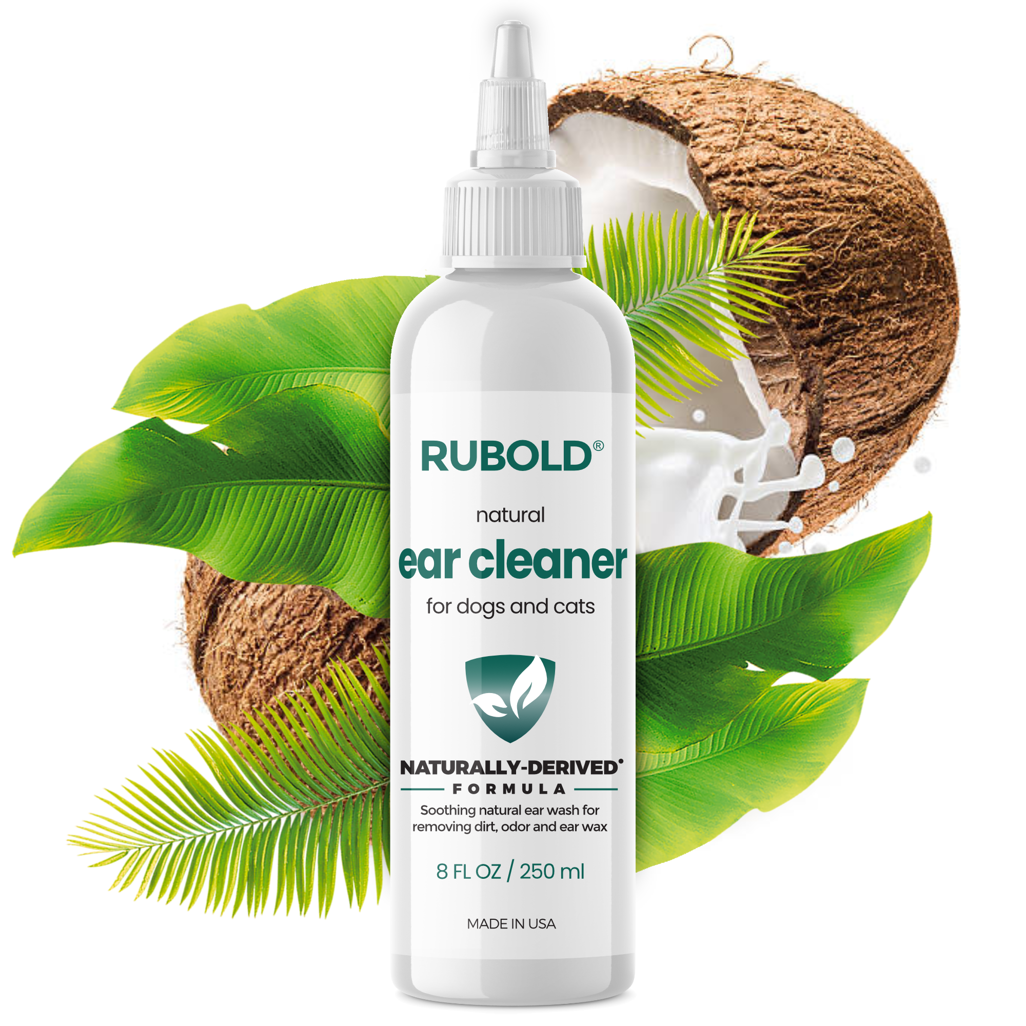 Natural Ear Cleaner for Pets - RUBOLD Dog Products for Pet Parents