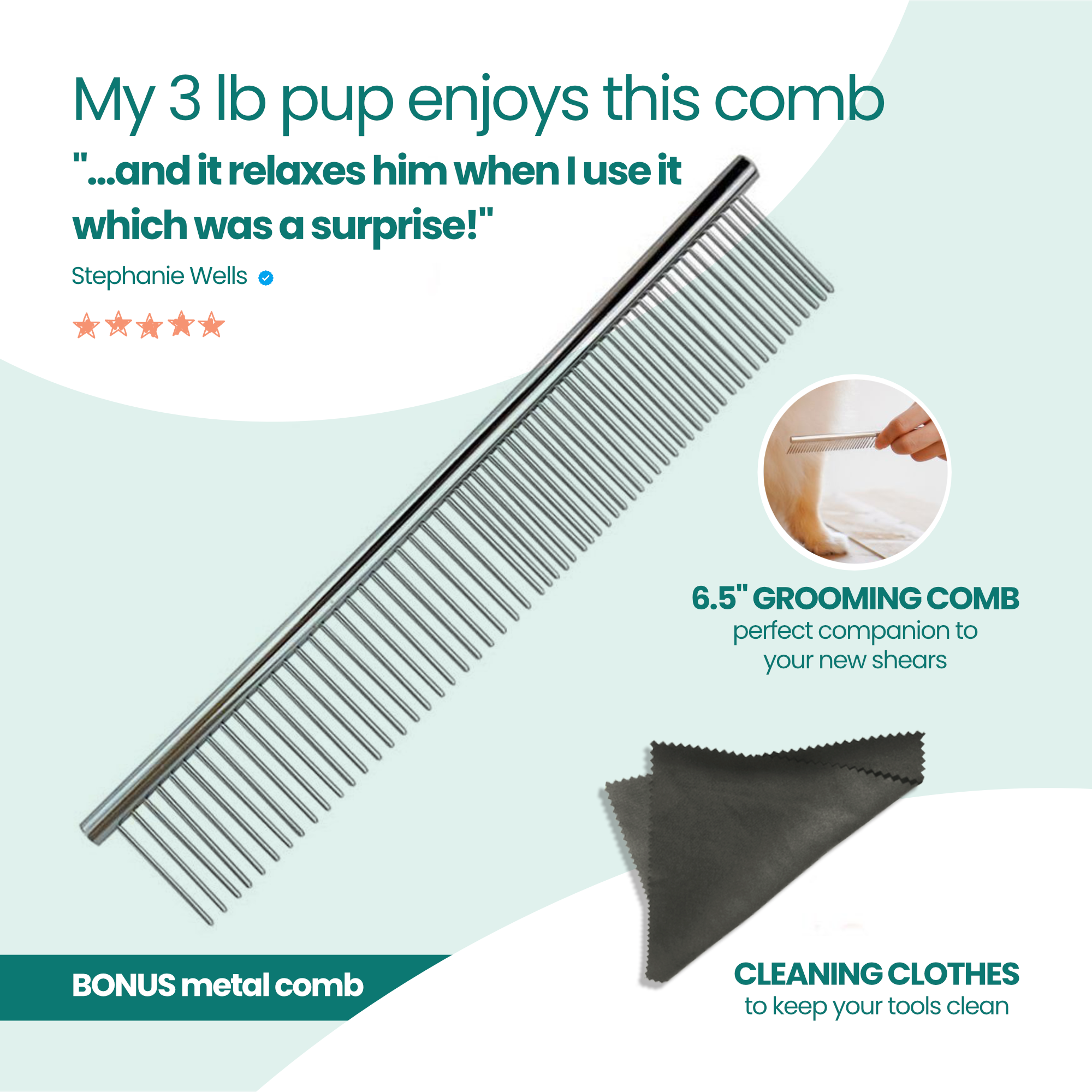 Salon Cut 3+1 Grooming Scissors Set - RUBOLD Dog Products for Pet Parents